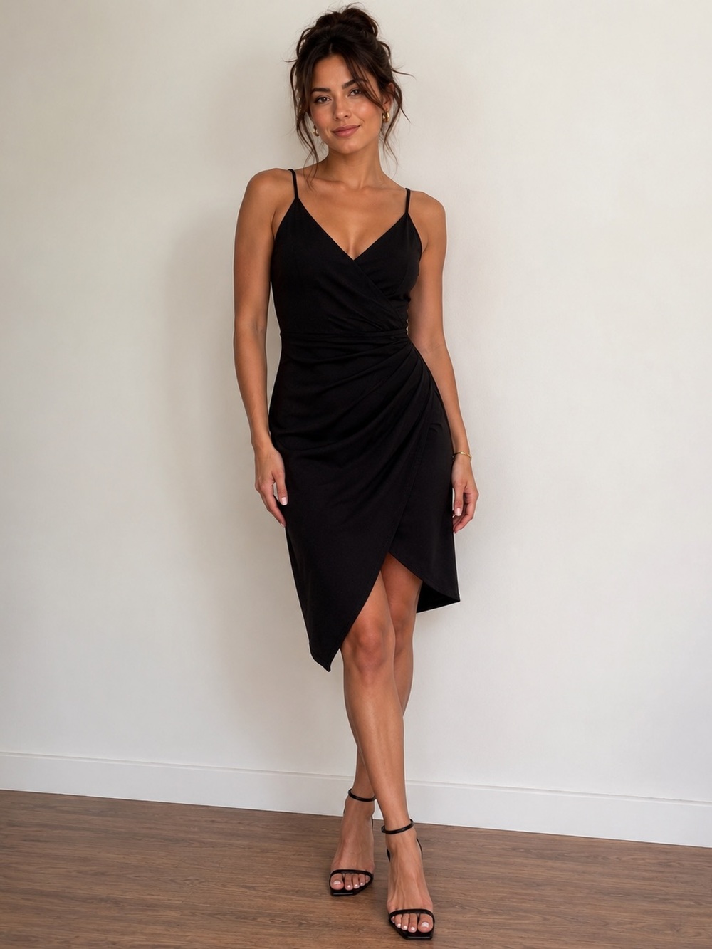 Soprano size XS Black Wrap-Style Women’s Dress